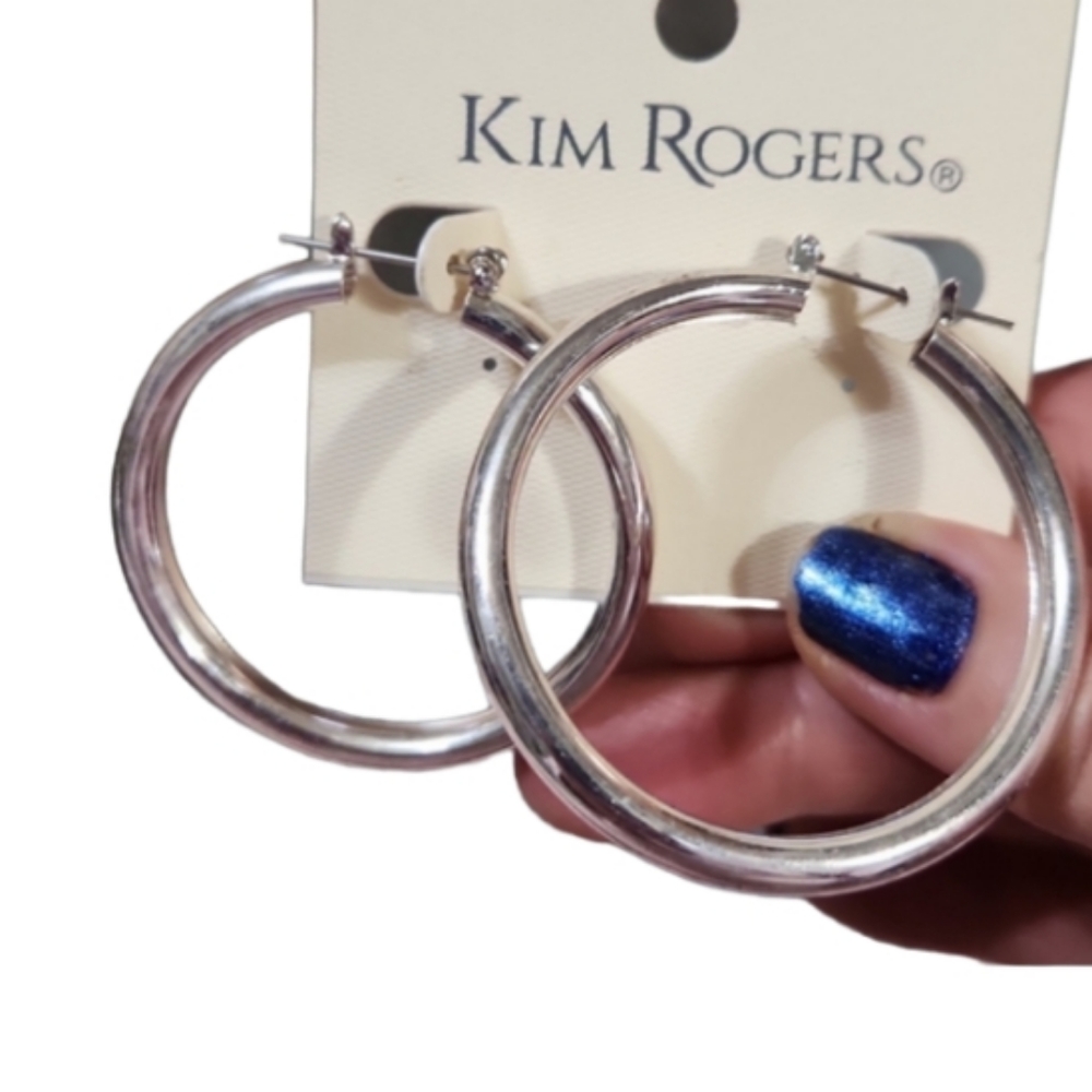 New silvertoned latch hook hoops med lg